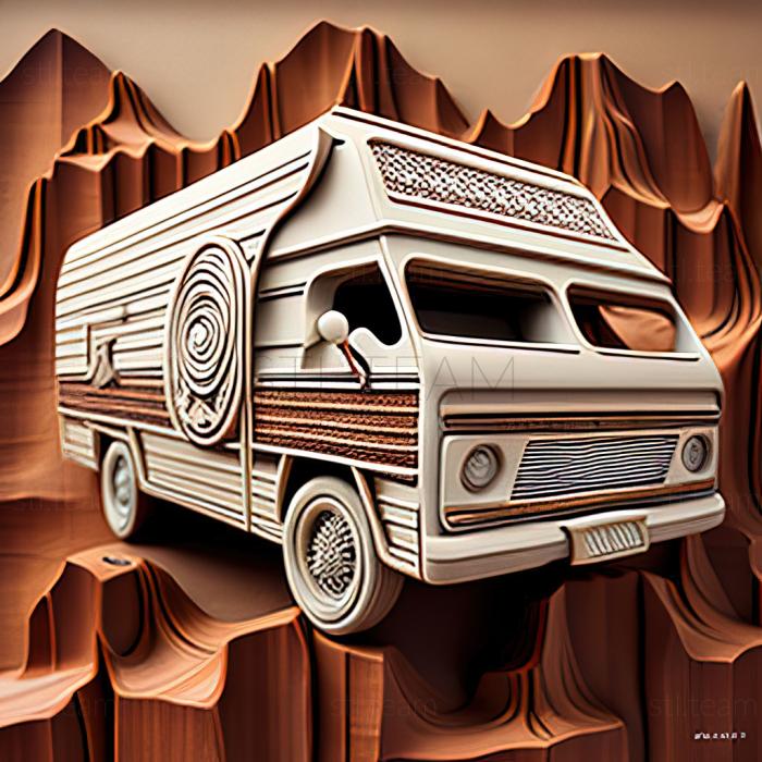 3D model Dodge Ram Van (STL)